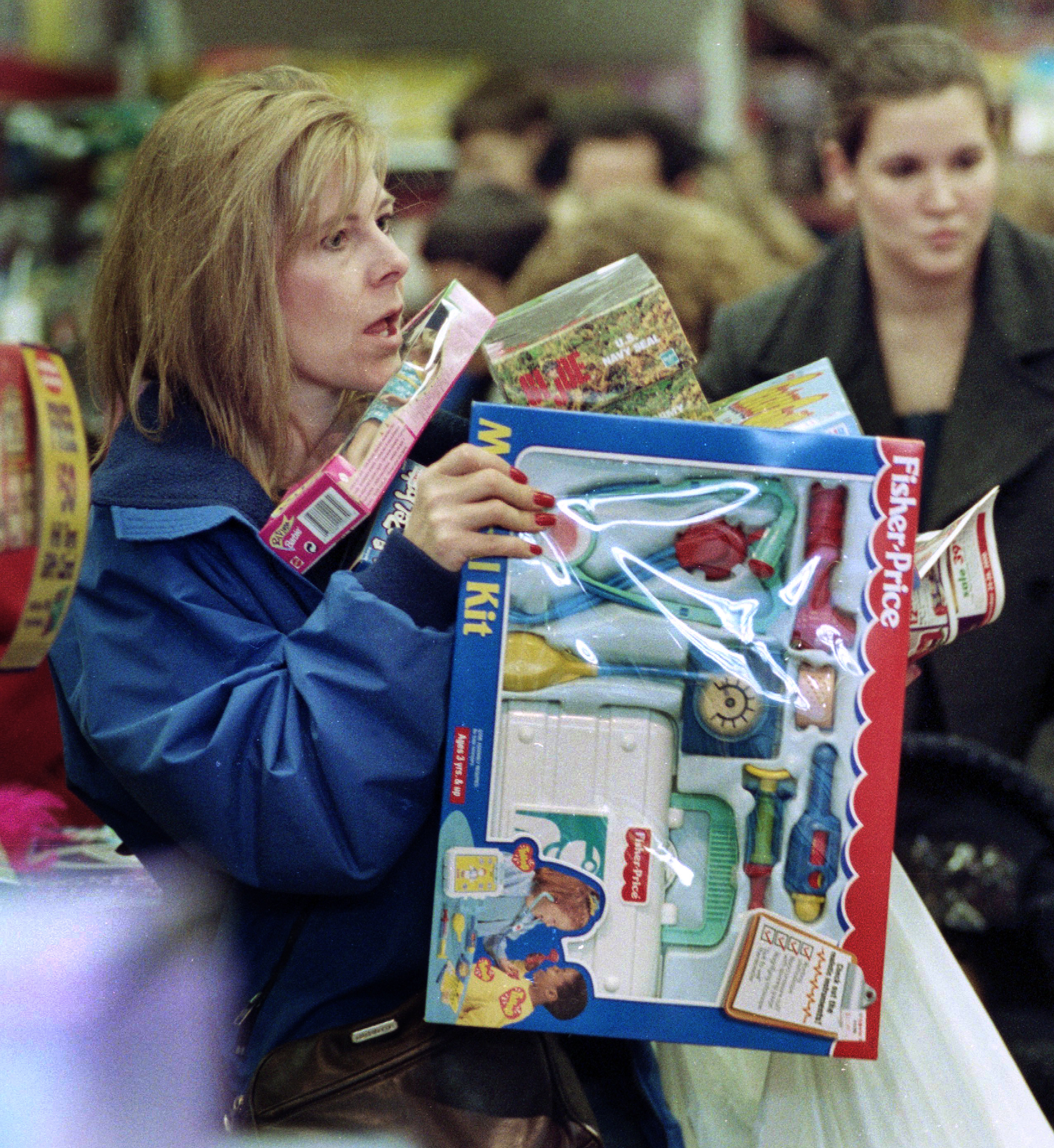 Early morning Black Friday toy shopping.